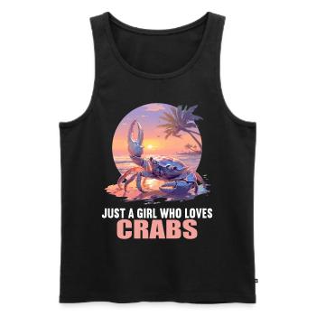 Krabbe Krabben - Männer Premium Bio Tank Top - Schwarz - Vorne - AI Model Male 178 light (178cm)