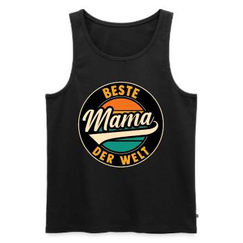 Meilleure maman du monde - Débardeur bio Premium Homme - noir - Devant - Michal (187cm)
