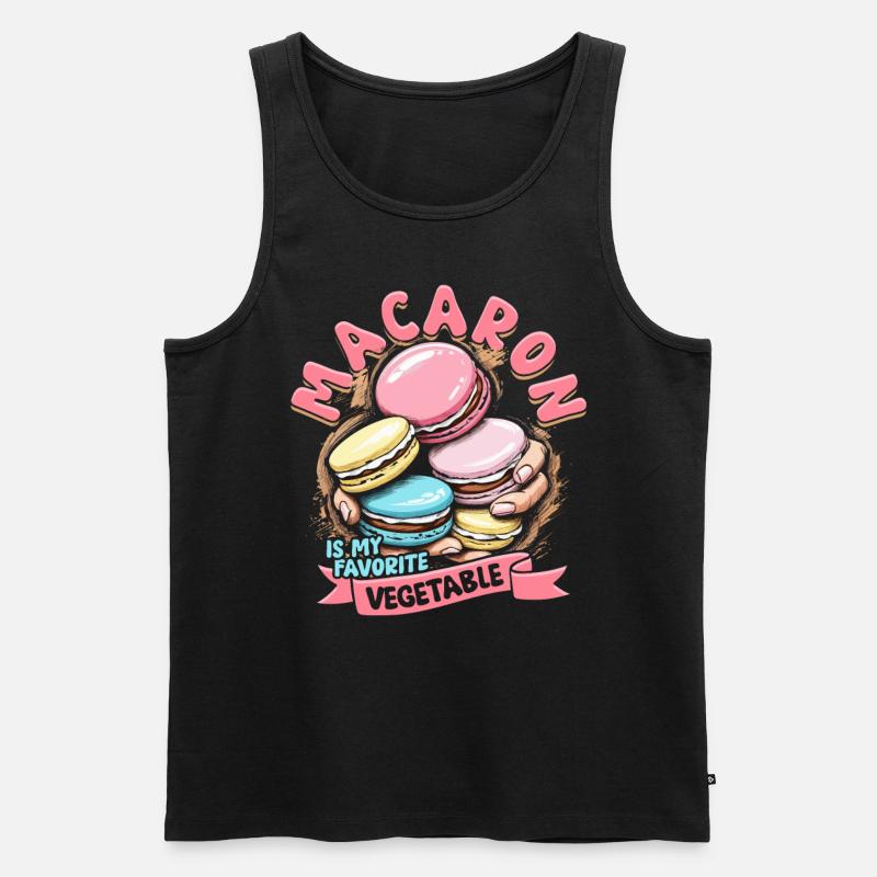 Macaron Macaronbäcker Patissier - Männer Premium Bio Tank Top - Schwarz