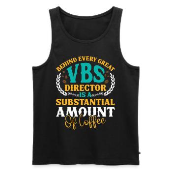 École biblique de vacances, VBS - Débardeur bio Premium Homme - noir - Devant - AI Model Male 178 light (178cm)