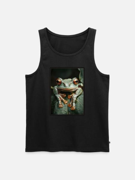 Frog Frogs - Men's Premium Organic Tank Top - black