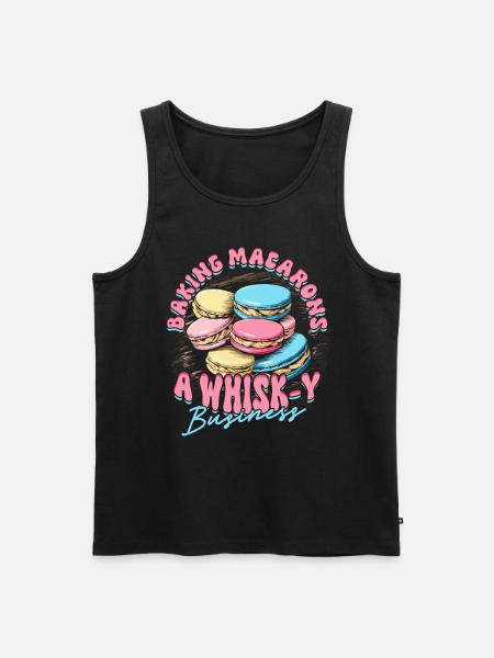 Macaron Macaronbäcker Patissier - Männer Premium Bio Tank Top - Schwarz