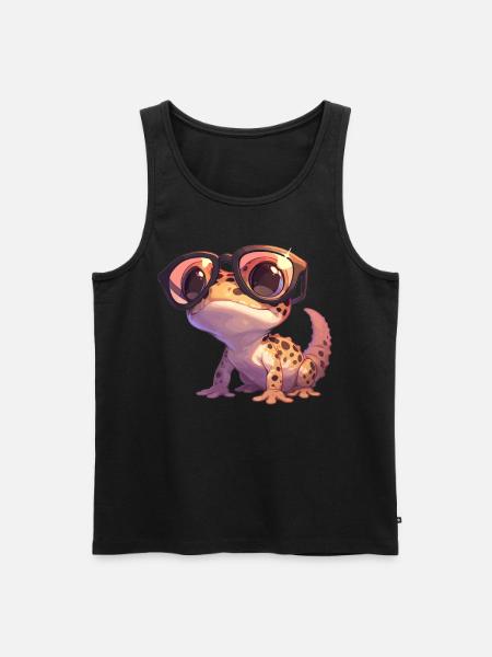 Geckos Gecko - Männer Premium Bio Tank Top - Schwarz