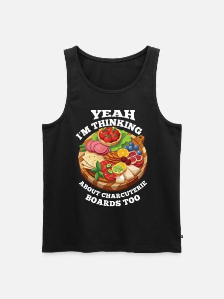 Funny Charcuterie Board - Men's Premium Organic Tank Top - black