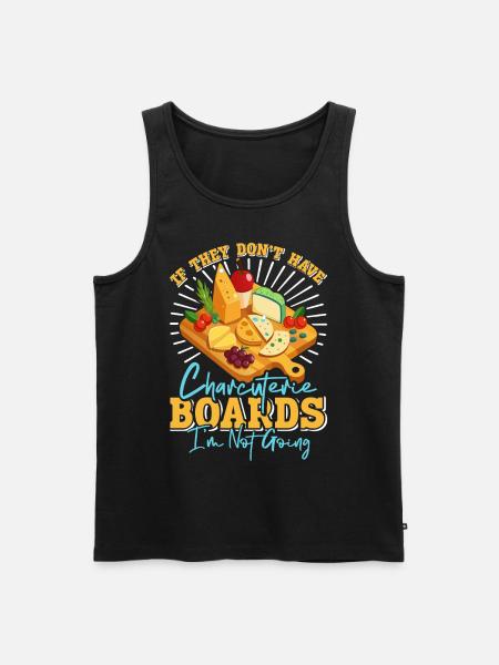 Funny Charcuterie Board - Men's Premium Organic Tank Top - black