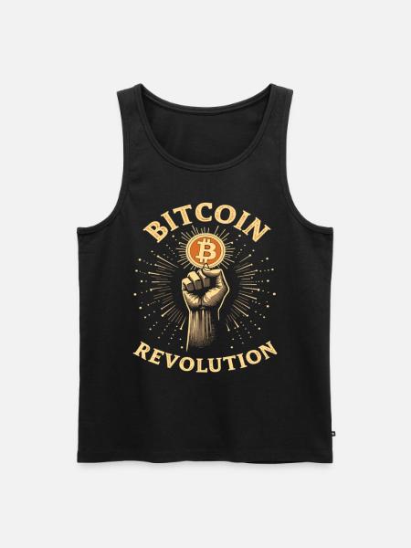 Révolution Bitcoin - Débardeur bio Premium Homme - noir
