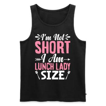 Ich bin nicht klein, ich bin Mittagessen Dame - Männer Premium Bio Tank Top - Schwarz - Vorne - AI Model Male 178 light (178cm)