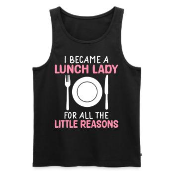 Lunch Lady For all the little reasons - Men's Premium Organic Tank Top - black - Front - Michal (187cm)