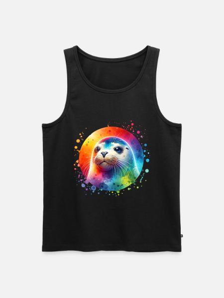 Seal seal - Men's Premium Organic Tank Top - black