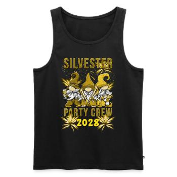 Silvester Party Crew 2028 - Männer Premium Bio Tank Top - Schwarz - Vorne - AI Model Male 178 light (178cm)