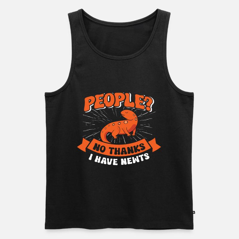 Molch - Männer Premium Bio Tank Top - Schwarz