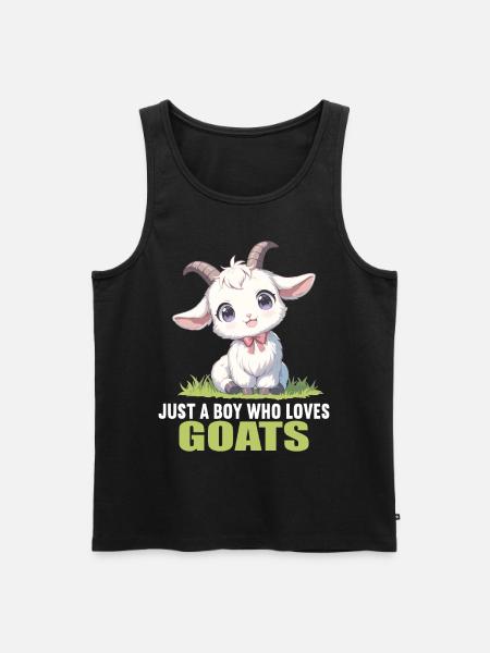 goats goat - Men's Premium Organic Tank Top - black