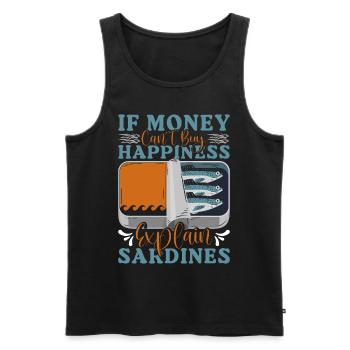 Goat lovers, Nigerian pygmy goats - Men's Premium Organic Tank Top - black - Front - AI Model Male 178 light (178cm)