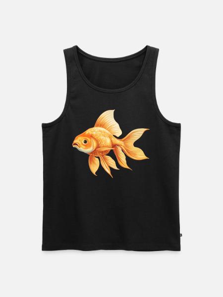 poisson rouge - Débardeur bio Premium Homme - noir