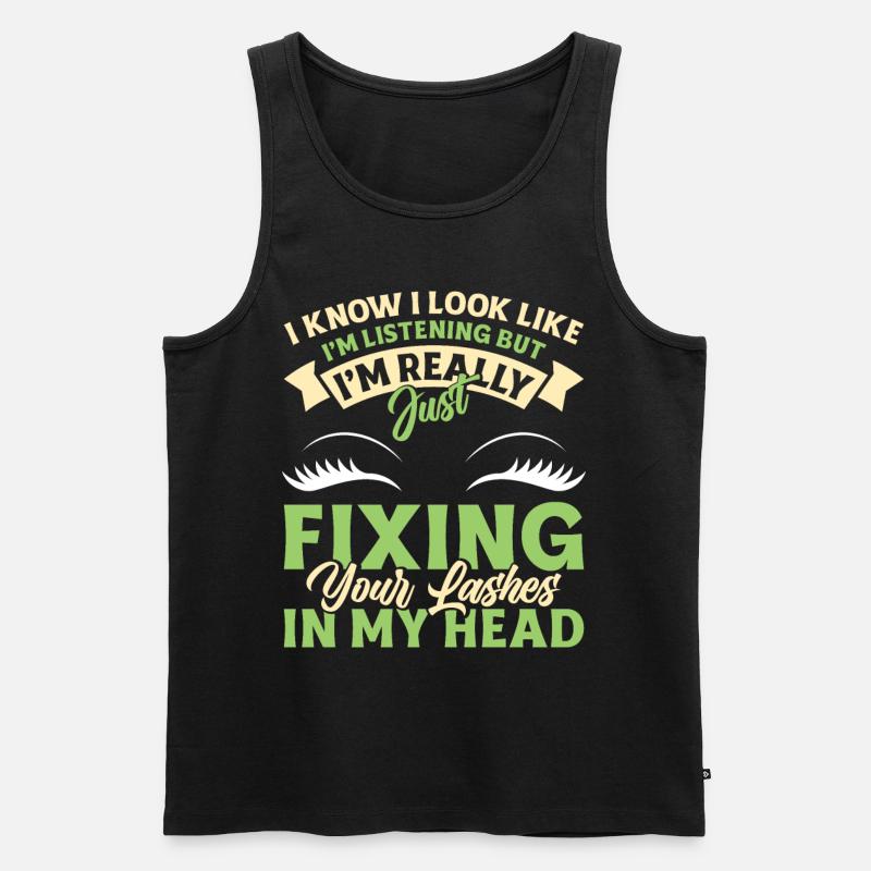 Lash Tech - Männer Premium Bio Tank Top - Schwarz