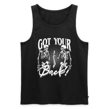 Chiropractor Physical Therapist Got Your Back! - Men's Premium Organic Tank Top - black - Front - Michal (187cm)