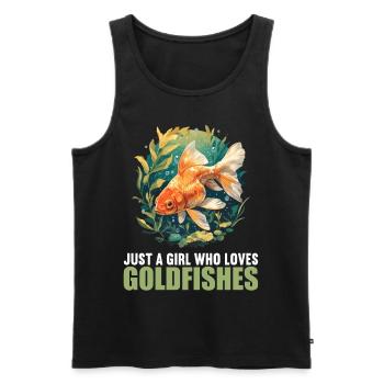 Goldfische Goldfisch - Männer Premium Bio Tank Top - Schwarz - Vorne - Michal (187cm)