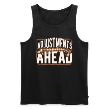 Chiropractor Physical Therapist Adjustments Ahead - Men's Premium Organic Tank Top - black - Front - Michal (187cm)