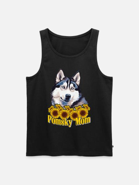 Dog saying dog dog - Men's Premium Organic Tank Top - black