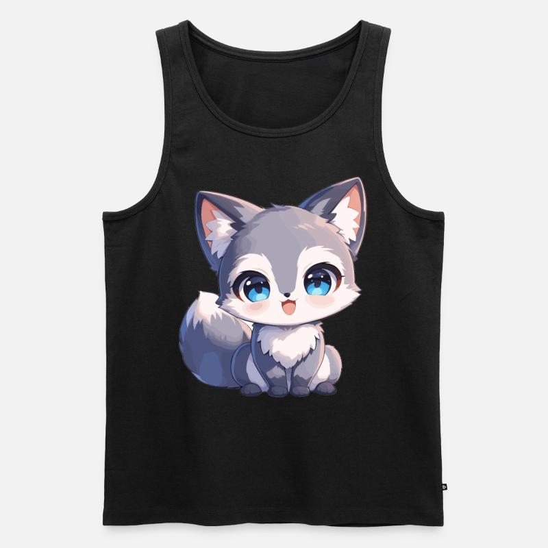 Graufüchse Graufuchs - Männer Premium Bio Tank Top - Schwarz