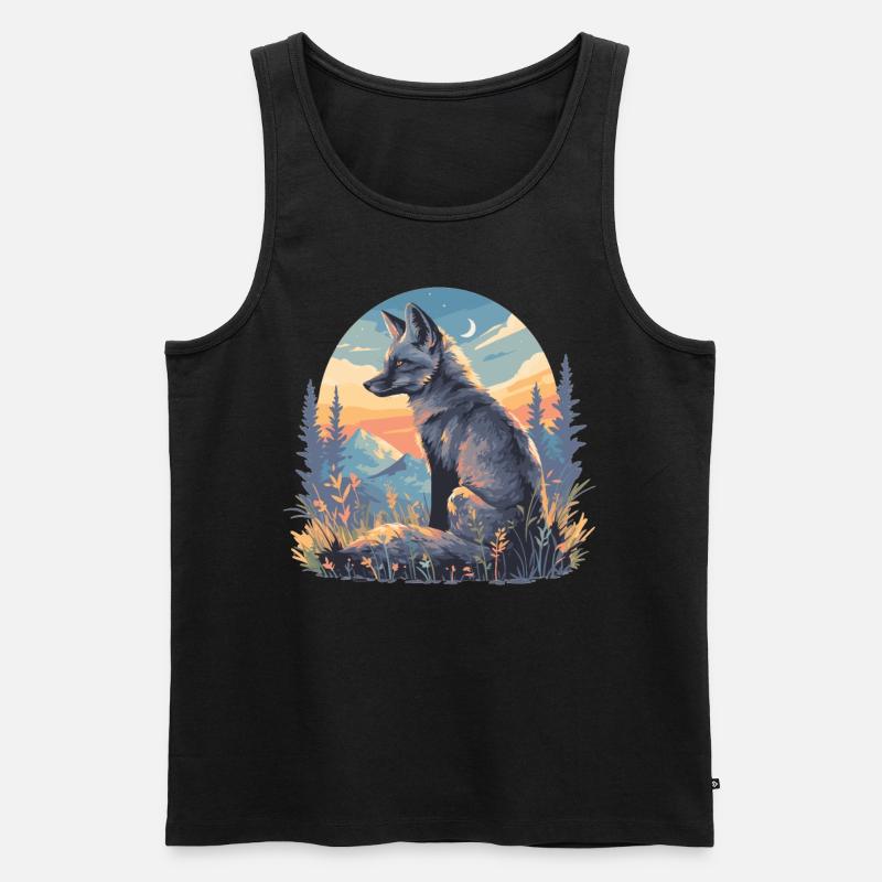 Graufüchse Graufuchs - Männer Premium Bio Tank Top - Schwarz