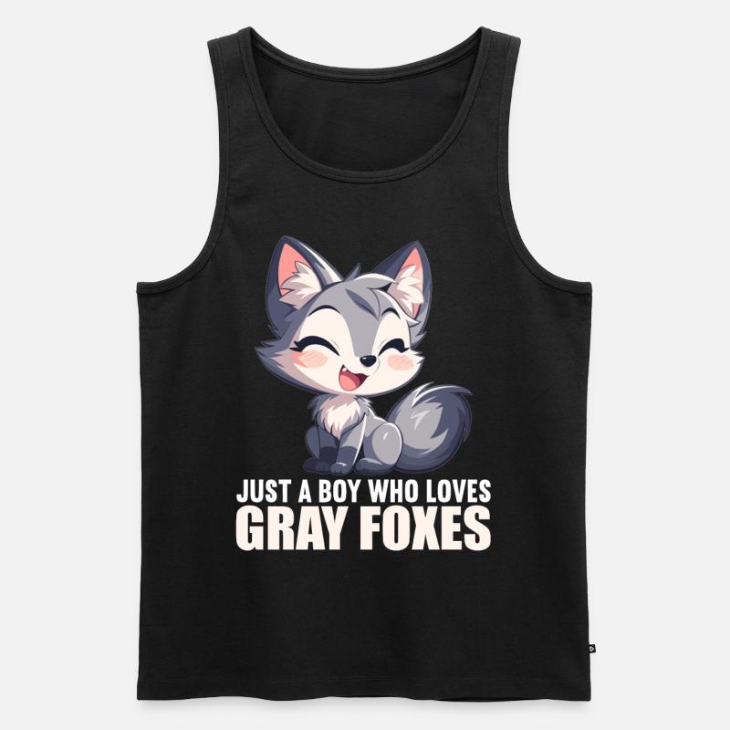 Graufüchse Graufuchs - Männer Premium Bio Tank Top - Schwarz