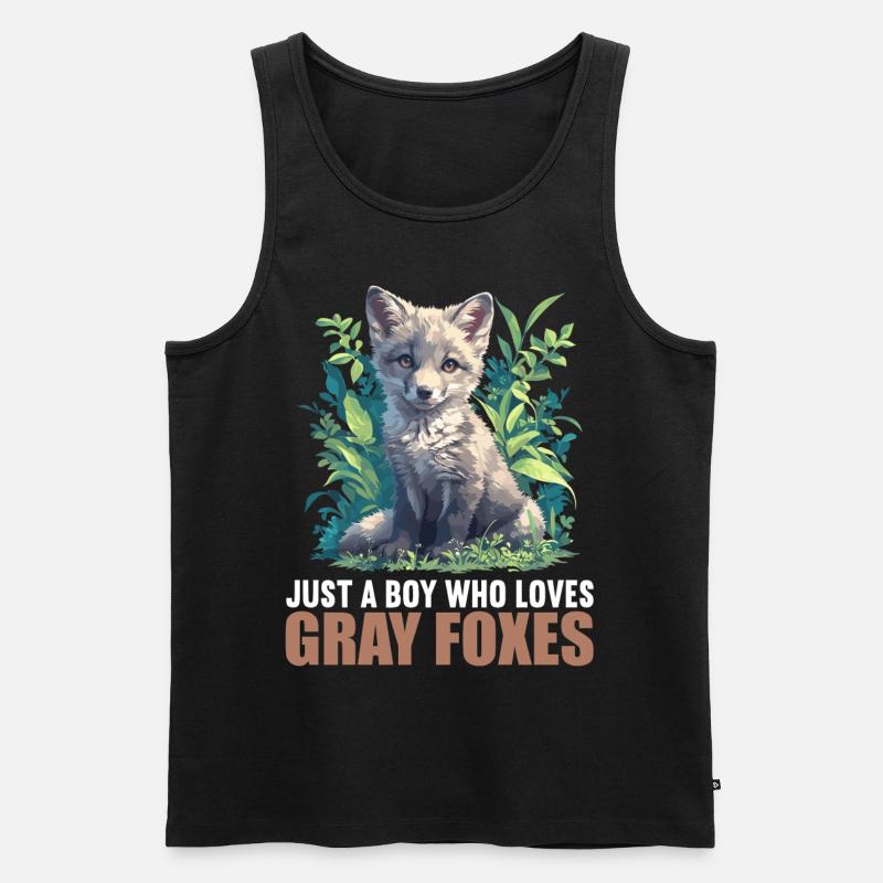 Graufüchse Graufuchs - Männer Premium Bio Tank Top - Schwarz