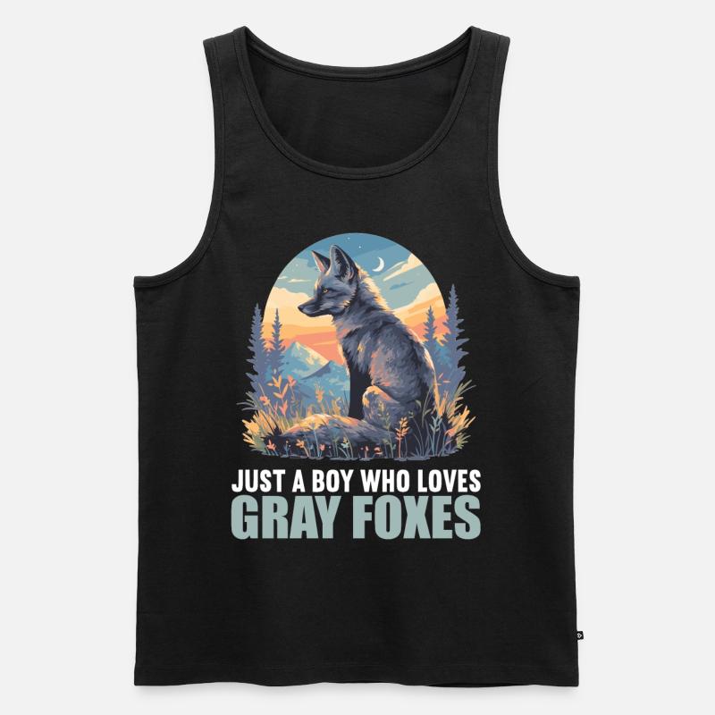 Graufüchse Graufuchs - Männer Premium Bio Tank Top - Schwarz