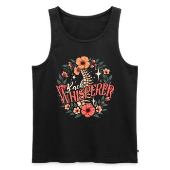 Chiropractor Physiotherapist Back Whisperer - Men's Premium Organic Tank Top - black - Front - Michal (187cm)
