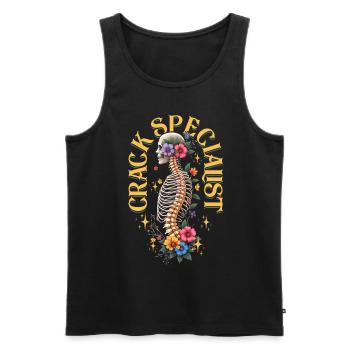 Chiropractor Physiotherapist - Men's Premium Organic Tank Top - black - Front - Michal (187cm)