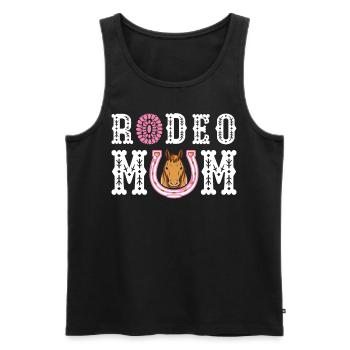 Rodeo Mom Western Country Bull Rider - Men's Premium Organic Tank Top - black - Front - Michal (187cm)