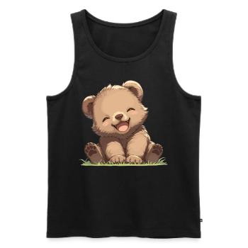 grizzly bears Grizzly bear - Men's Premium Organic Tank Top - black - Front - Michal (187cm)
