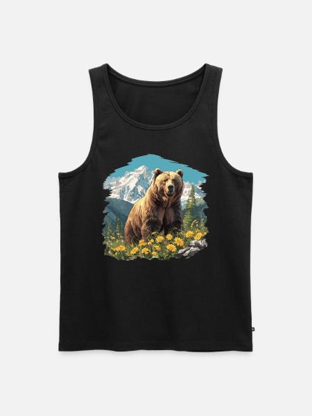 grizzly bears Grizzly bear - Men's Premium Organic Tank Top - black