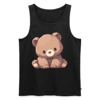 grizzly bears Grizzly bear - Men's Premium Organic Tank Top - black - Front - Michal (187cm)
