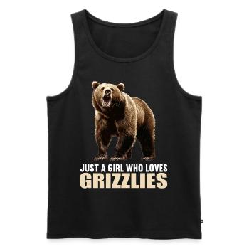 grizzly bears Grizzly bear - Men's Premium Organic Tank Top - black - Front - Michal (187cm)