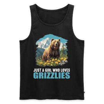 grizzly bears Grizzly bear - Men's Premium Organic Tank Top - black - Front - Michal (187cm)