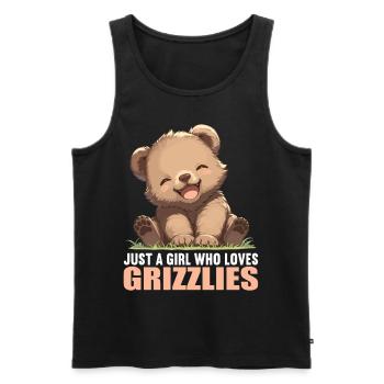 grizzly bears Grizzly bear - Men's Premium Organic Tank Top - black - Front - Michal (187cm)