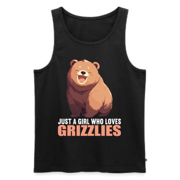 grizzly bears Grizzly bear - Men's Premium Organic Tank Top - black - Front - Michal (187cm)