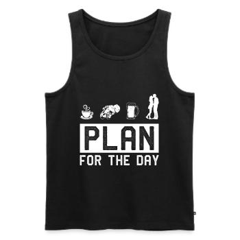 Pocketbike, Pocket Bike, moto - Débardeur bio Premium Homme - noir - Devant - Michal (187cm)