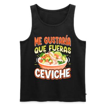 Seafood Peruvian Ceviche - Männer Premium Bio Tank Top - Schwarz - Vorne - AI Model Male 178 light (178cm)