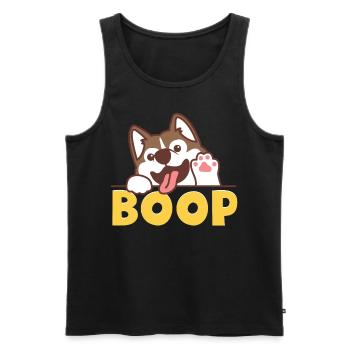Furry Fandom Kürbisse Fursona Boop - Männer Premium Bio Tank Top - Schwarz - Vorne - AI Model Male 178 light (178cm)