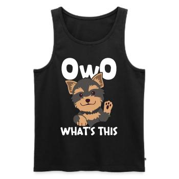 Furry Fandom Furries Fursona Owo Was ist das? - Männer Premium Bio Tank Top - Schwarz - Vorne - AI Model Male 178 light (178cm)