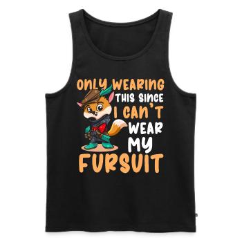 Furry Fandom Furries Fursona Ich kann meinen - Männer Premium Bio Tank Top - Schwarz - Vorne - AI Model Male 178 light (178cm)