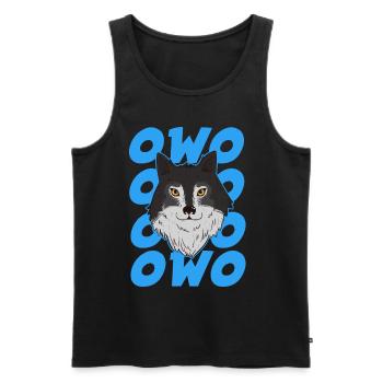 Furry Fandom Kürbisse Fursona Owo - Männer Premium Bio Tank Top - Schwarz - Vorne - AI Model Male 178 light (178cm)