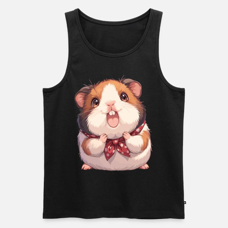 Meerschweinchen - Männer Premium Bio Tank Top - Schwarz