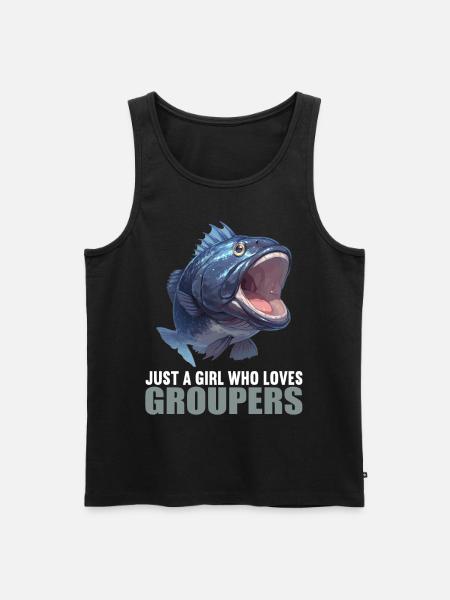 Zackenbarsche Zackenbarsch - Männer Premium Bio Tank Top - Schwarz