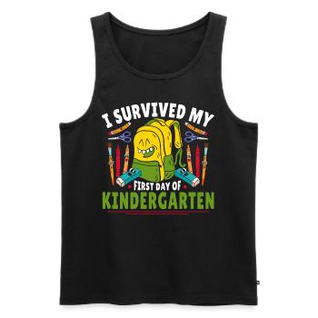 Kindergarten Pre K Early Learning Kindergartentag - Männer Premium Bio Tank Top - Schwarz - Vorne - AI Model Male 178 light (178cm)