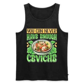 Seafood Peruvian Ceviche - Männer Premium Bio Tank Top - Schwarz - Vorne - AI Model Male 178 light (178cm)