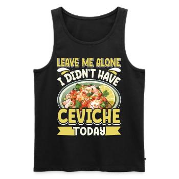 Seafood Peruvian Ceviche - Männer Premium Bio Tank Top - Schwarz - Vorne - AI Model Male 178 light (178cm)