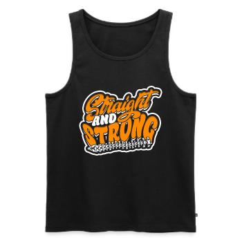 Chiropractor Physiotherapist - Men's Premium Organic Tank Top - black - Front - Michal (187cm)